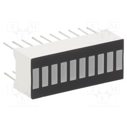 10 pcs : OSX10201-G - Display: LED, bargraph, green, 262mcd, 25.5x10.2x7.9mm, 3.1÷3.6V