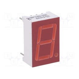 10 pcs : LTS-6980HR - Display: LED, 7-segment, 14.22mm, 0.56', No.char: 1, red, 0.8÷2.4mcd
