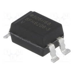 10 pcs : SFH6206-3T - Optocoupler, SMD, Ch: 1, OUT: transistor, Uinsul: 5.3kV, Uce: 70V