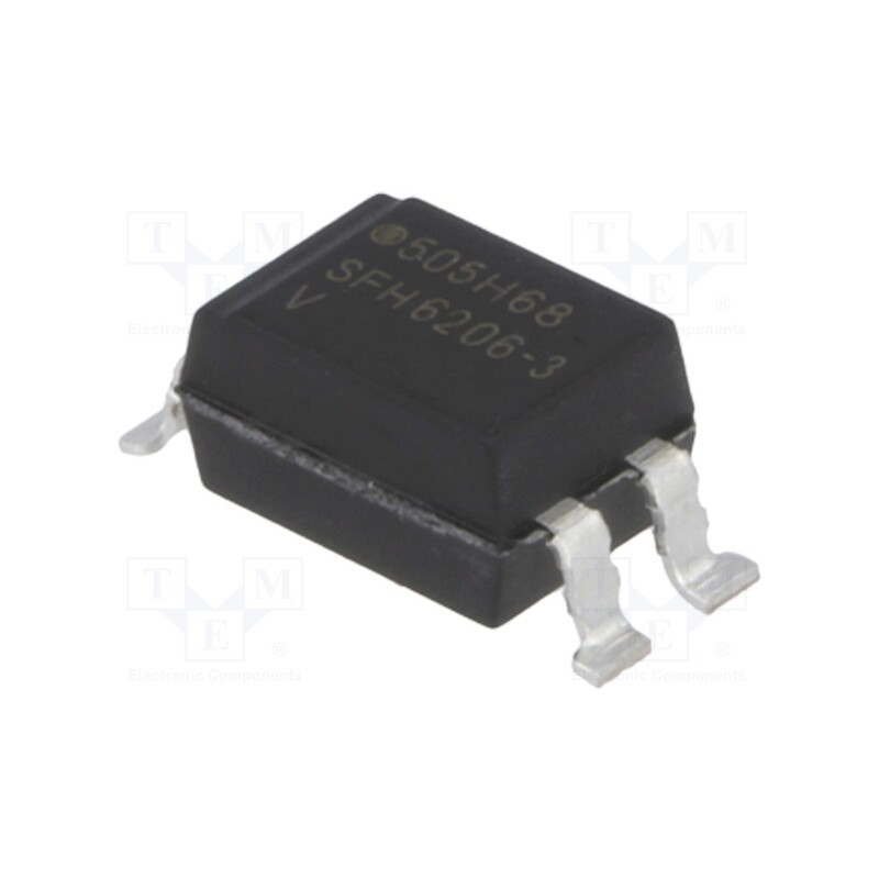10 pcs : SFH6206-3T - Optocoupler, SMD, Ch: 1, OUT: transistor, Uinsul: 5.3kV, Uce: 70V