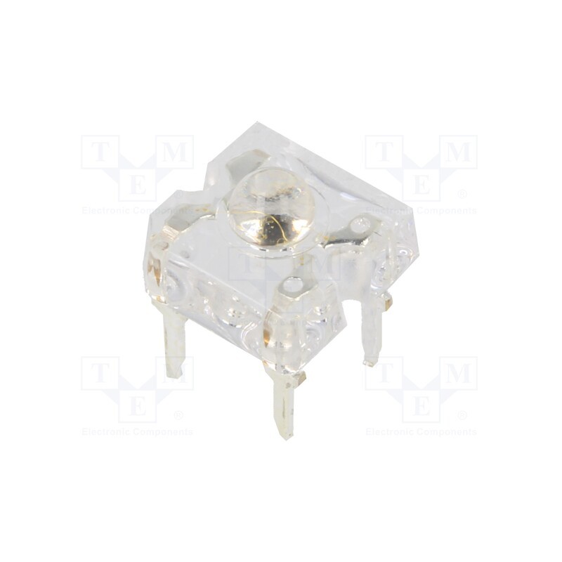 10 pcs : OSTBKAZ161D - LED Super Flux, 7.62x7.62mm, RGB, 7000÷8400mcd, 10000÷12000mcd