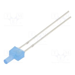 10 pcs : OSB5SA7K94B-12V - LED, 2mm, blue, 330÷500mcd, 90°, Front: flat, 12V, Pitch: 2.54mm, THT