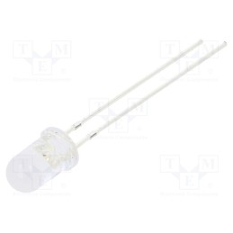 10 pcs : OSB56A51A5A - LED, 5mm, blue, 3000÷4200mcd, 100°, Front: convex, 2.7÷3.4V