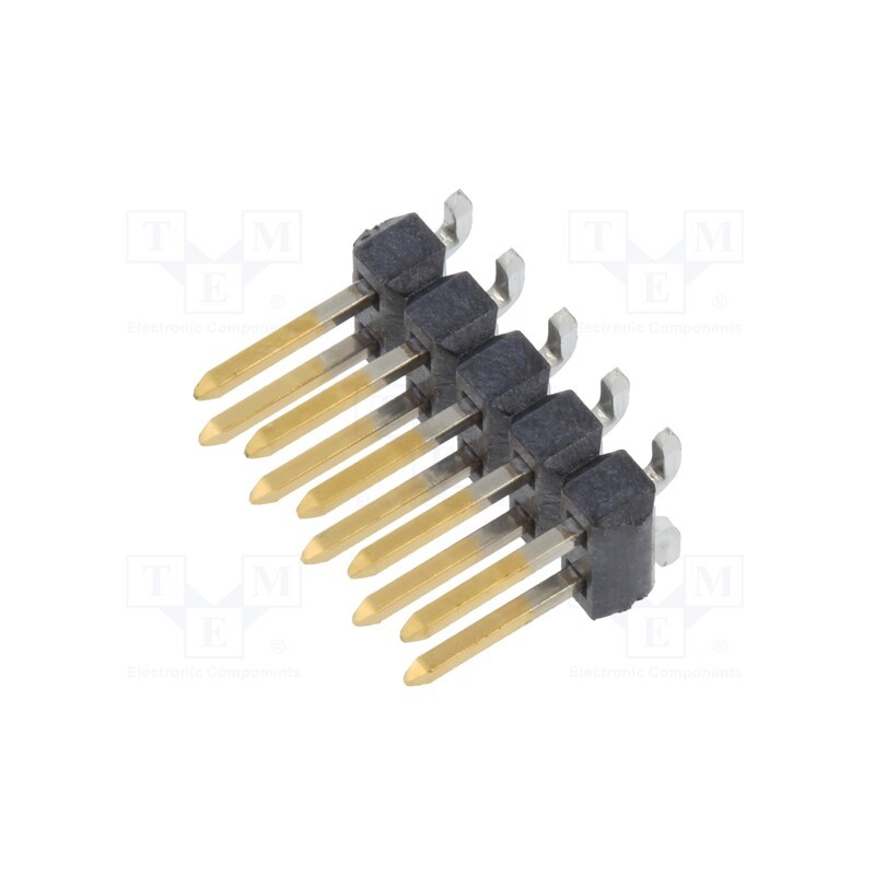 10 pcs : 15910100 - Pin header, pin strips, C-Grid, male, PIN: 10, vertical, 2.54mm, SMT