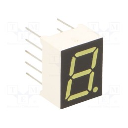 10 pcs : OSL10391-LW5 - Display: LED, 7-segment, 9.9mm, 0.39', No.char: 1, cool white