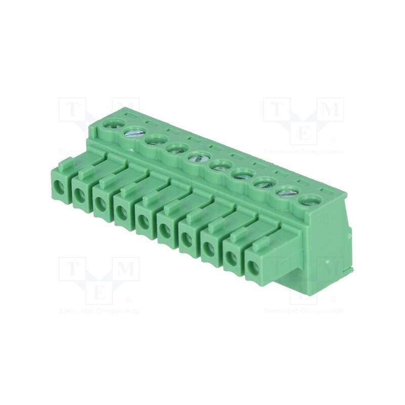 10 pcs : 15EDGK-3.5-10P-14-00AH - Pluggable terminal block, 3.5mm, ways: 10, straight, plug, female