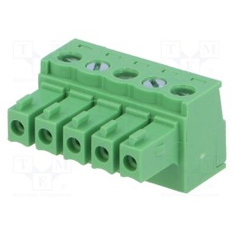 10 pcs : 15EDGK-3.81-05P-14-00A(H) - Pluggable terminal block, 3.81mm, ways: 5, straight, plug, female