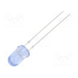 10 pcs : NTE30116 - IR transmitter, 5mm, blue, 20°, λp max: 940nm, THT, 1000mA, 2.6÷4V