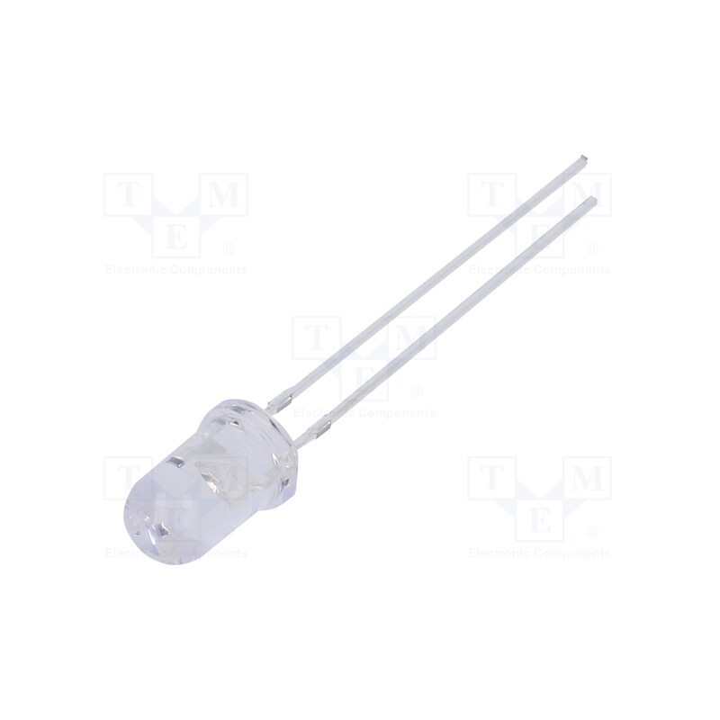 10 pcs : OSV3SL5A31A-5V - LED, UV, 30°, 12÷20mA, P: 150mW, 380÷390nm, 5VDC, THT, Front: convex