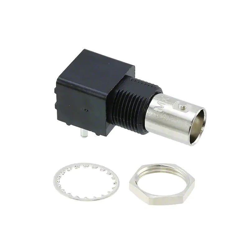 2 pcs - Molex 73138 Series, jack Through Hole BNC Connector, 50Ω, Through Hole Termination, Straight Body