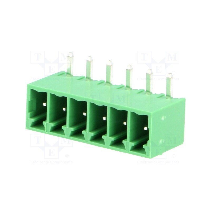 10 pcs : 15EDGRC-3.5-06P-14 - Pluggable terminal block, 3.5mm, ways: 6, angled 90°, socket, male