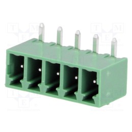10 pcs : 15EDGRC-3.81-05P-14-00A(H) - Pluggable terminal block, 3.81mm, ways: 5, angled 90°, socket