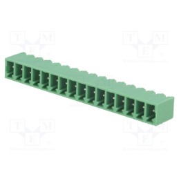 10 pcs : 15EDGVC-3.81-16P-14-00A(H) - Pluggable terminal block, 3.81mm, ways: 16, straight, socket, male