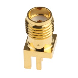 1 pcs - RS PRO, jack Edge Mount SMA Connector, 50Ω, Solder Termination, Straight Body