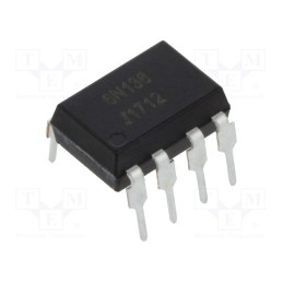 10 pcs : 6N136 - Optocoupler, THT, Ch: 1, OUT: transistor, CTR@If: 19-50%@16mA, DIP8