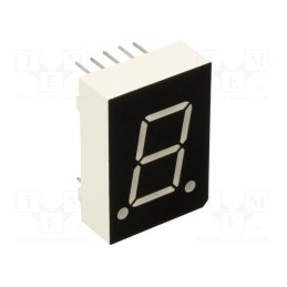 10 pcs : OSL10601-IRA - Display: LED, 7-segment, 15mm, 0.6', No.char: 1, red, 100mcd, anode