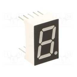10 pcs : OSL10564-IRA - Display: LED, 7-segment, 14.2mm, 0.56', No.char: 1, red, 100mcd