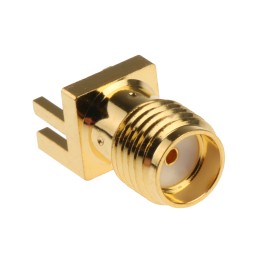 1 pcs - RS PRO, jack Edge Mount SMA Connector, 50Ω, Solder Termination, Straight Body