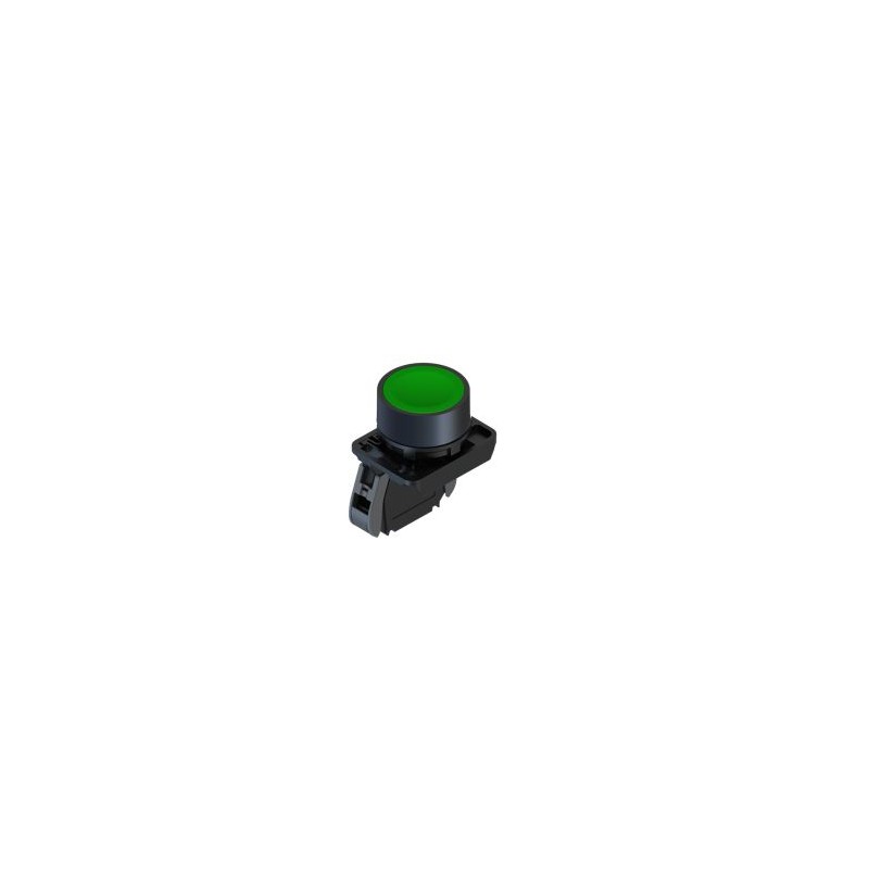 1 pcs - RS PRO Push Button Complete Unit, 22.5mm Cutout, SPST