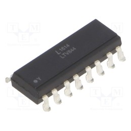 10 pcs : LTV-844S - Optocoupler, SMD, Ch: 4, OUT: transistor, Uinsul: 5kV, Uce: 35V
