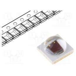 10 pcs : PK2N-3LEE-SD - Power LED, cherry red, 130°, 700mA, λd: 720÷740nm, 3.44x3.45x1.9mm