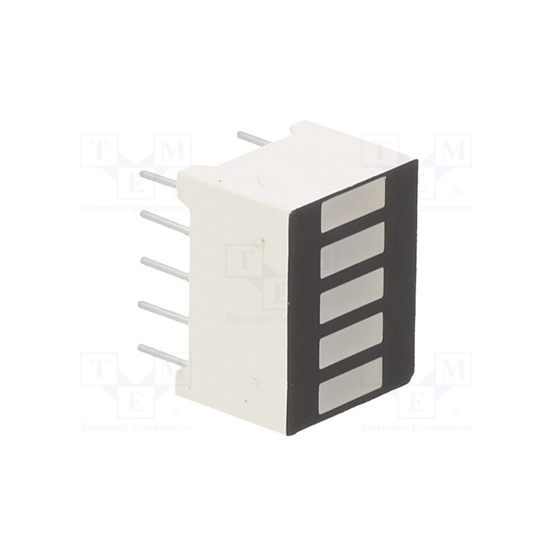 10 pcs : OSX05201-R - Display: LED, bargraph, red, 35mcd, 12.7x10.1mm, 2.1÷2.5V
