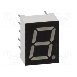 10 pcs : OPD-S3912LB-BW - Display: LED, 7-segment, 9.9mm, 0.39', No.char: 1, blue, 40mcd, anode