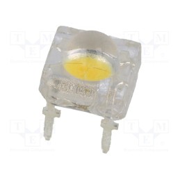 10 pcs : OSM57LZ281P - LED Super Flux, oval, 7.62x7.62mm, white warm, 8400÷10000mcd, 80°