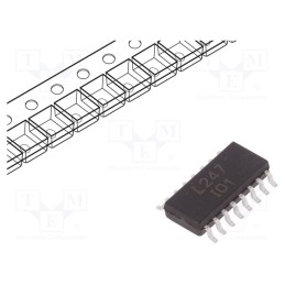 10 pcs : LTV-247 - Optocoupler, SMD, Ch: 4, OUT: transistor, Uinsul: 3.75kV, Uce: 80V