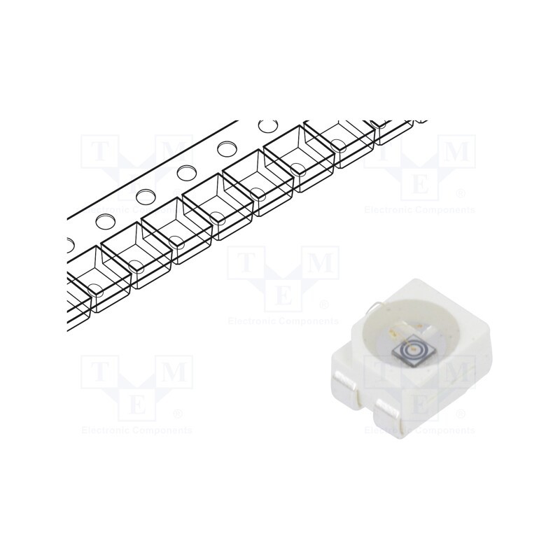 10 pcs : OSG5DAS3C1A-CRLED18 - CRLED, SMD, 3528,PLCC4, green, 900mcd, 3.5x2.8x1.9mm, 120°, 5.5÷20V
