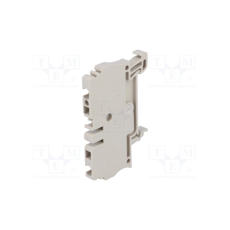 10 pcs : 1608510000 ZDU 2.5 - Splice terminal: rail, 2.5mm2, ways: 1, terminals: 2, beige, wemid
