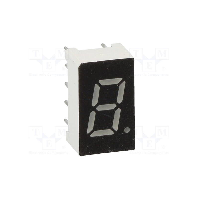 10 pcs : OPD-S3011LB-BW - Display: LED, 7-segment, 7.62mm, 0.3', No.char: 1, blue, 60mcd