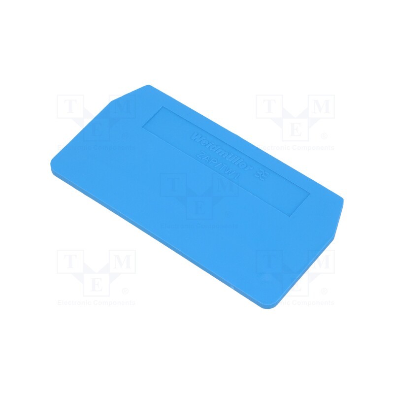10 pcs : 1608750000 ZAP/TW 1 BL - End/partition plate, blue, wemid, max.125°C, UL94V-0, ZDU2.5