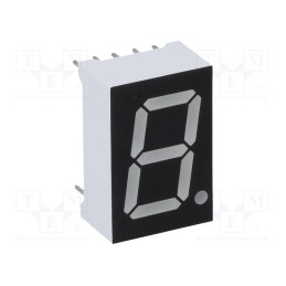 10 pcs : OPD-S5621G-BW - Display: LED, 7-segment, 14.2mm, 0.56', No.char: 1, green, 8mcd