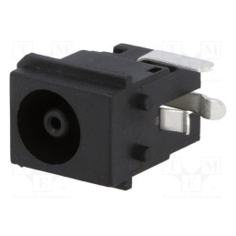 10 pcs : 1613 19 - Socket, DC supply, female, 6.5/4.1/1mm, on PCBs, THT, 2A, 24VDC