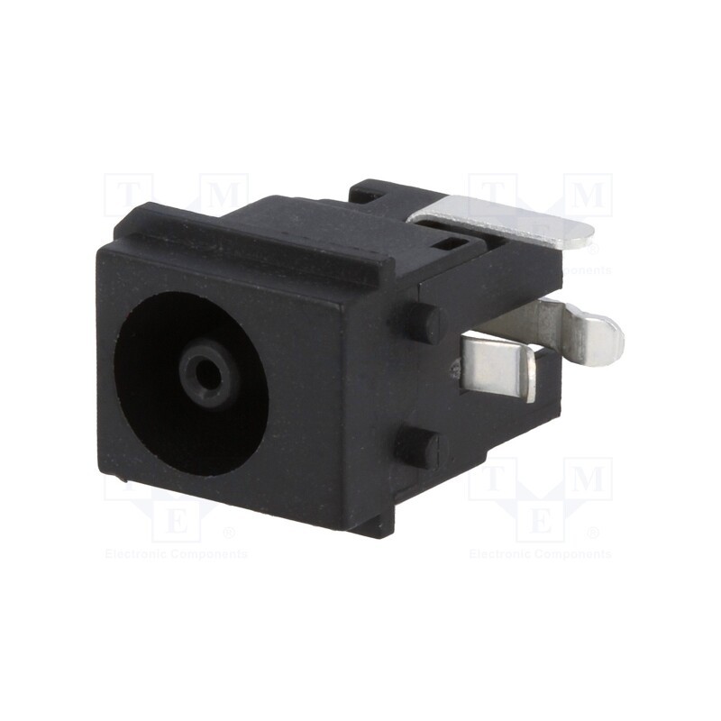 10 pcs : 1613 19 - Socket, DC supply, female, 6.5/4.1/1mm, on PCBs, THT, 2A, 24VDC