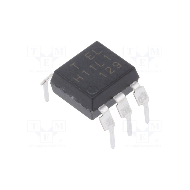 10 pcs : H11L1M - Optocoupler, THT, Ch: 1, OUT: Schmitt trigger, 5kV, DIP6, H11LX