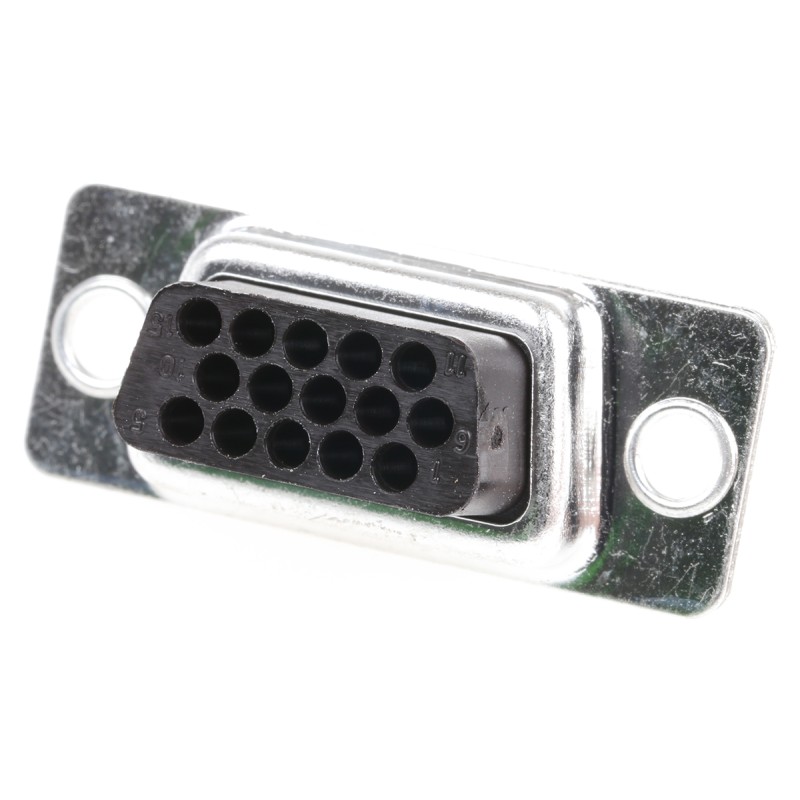1 pcs - RS PRO 15 Way Cable Mount D-sub Connector Socket, 2.29mm Pitch