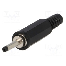 10 pcs : 1636 01 - Plug, DC supply, female, 2.35/0.7mm, with strain relief, 2A