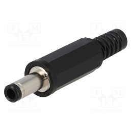 10 pcs : 1636 02 - Plug, DC supply, female, 4/1.7mm, with strain relief, for cable