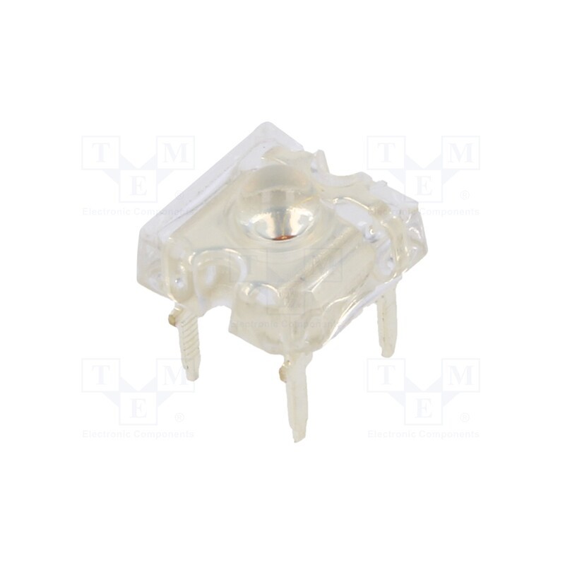 10 pcs : OS5YKAZ141P - LED Super Flux, 7.62x7.62mm, yellow, 14400÷18000mcd, 40°, 70mA