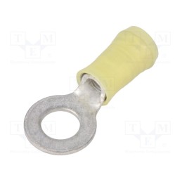 10 pcs : 165034 - Tip: ring, M6, Ø: 6.7mm, 3÷6mm2, crimped, for cable, insulated