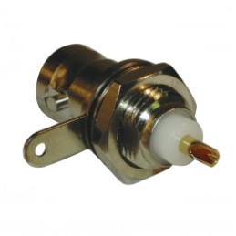 2 pcs - Amphenol RF BNC Series, jack Panel Mount BNC Connector, 50Ω, Solder Termination, Straight Body