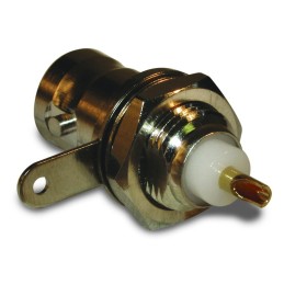 2 pcs - Amphenol RF BNC Series, jack Panel Mount BNC Connector, 50Ω, Solder Termination, Straight Body