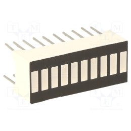 10 pcs : OSX10201-RGB1 - Display: LED, bargraph, red (4x) / green (3x) / blue (3x), 50mcd