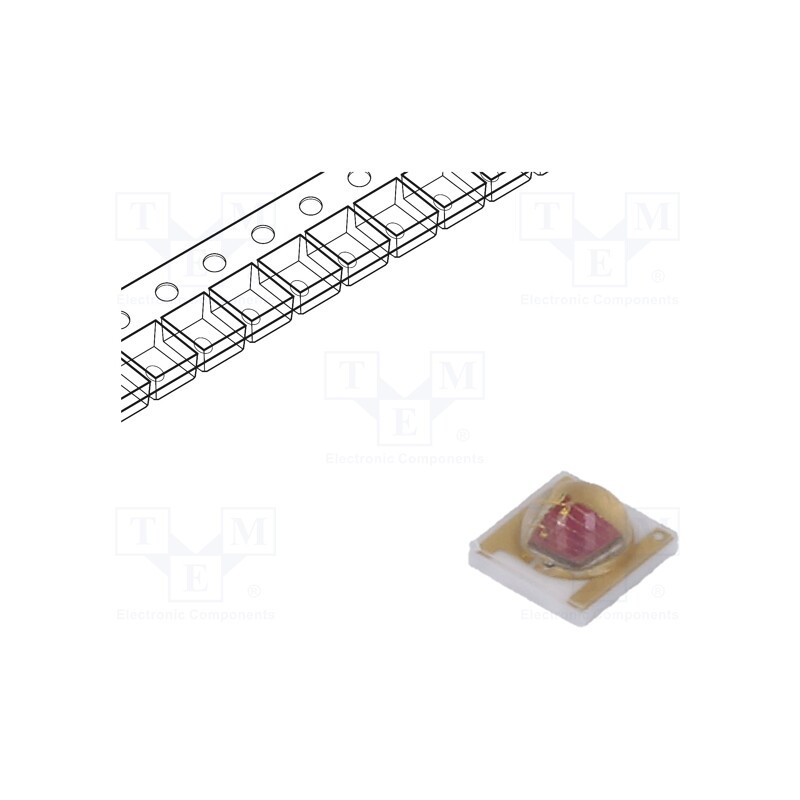10 pcs : RF-C35H1-IRD-FR(45MIL) - LED, 3535, 120°, convex, 3.45x3.45x1.95mm, Pmax: 3W