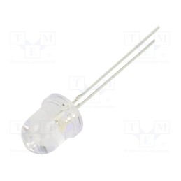 10 pcs : OS5OKP8131A - LED, 8mm, orange, 18000÷22000mcd, 30°, Front: convex, 2.1÷2.6V, 78mW