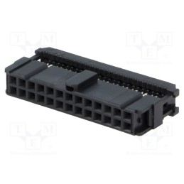10 pcs : 1658621-6 - Plug, IDC, female, PIN: 26, IDC, for ribbon cable, 1.27mm, black