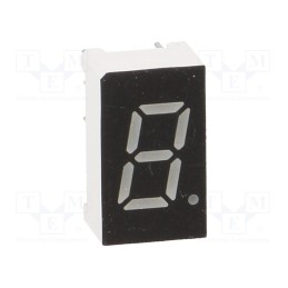 10 pcs : OPD-S3011LA-BW - Display: LED, 7-segment, 7.62mm, 0.3', No.char: 1, amber, 40mcd