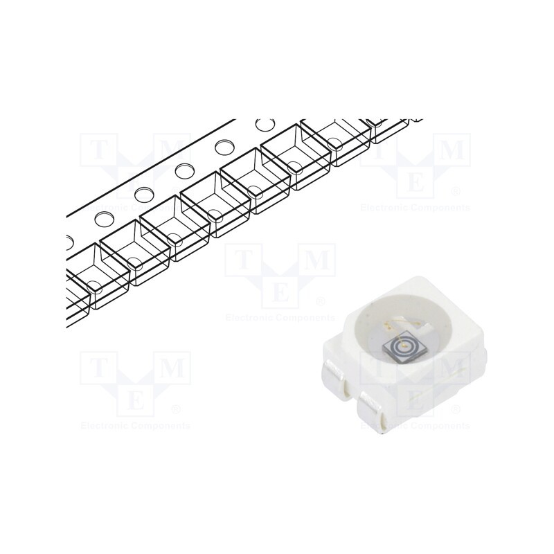 10 pcs : OSB5SAS3C1A-CRLED18 - CRLED, SMD, 3528,PLCC4, blue, 280mcd, 3.5x2.8x1.9mm, 120°, 5.5÷20V